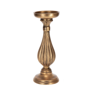 Bougeoir en bois doré (grand)