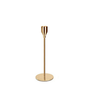 Bougeoir fin doré- Tulipe - Petit (Hauteur 24cm)