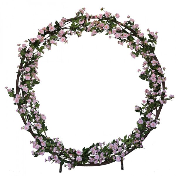 Location Arche ronde fleurie "Romantica" ROSE