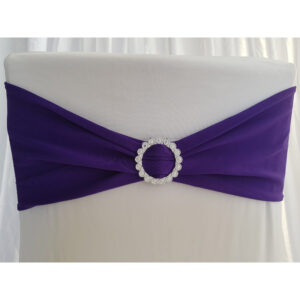 Location bandeau de chaise Lycra - Violet