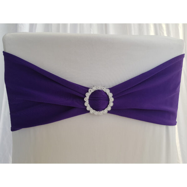 Location bandeau de chaise Lycra - Violet