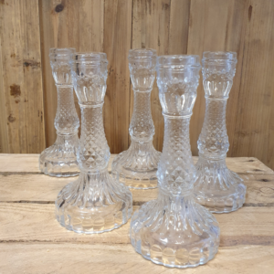 Location bougeoir en verre Vintage