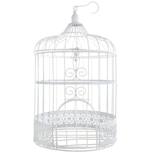 Location cage à oiseau blanche