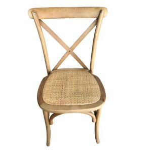 Location chaise bistrot Wood - Bois clair