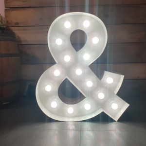 Location Grande lettre "&" lumineux-H1m -Multicolore RGB