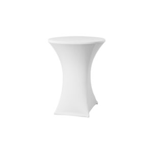 Location housse mange-debout Lycra - Blanc D80cm