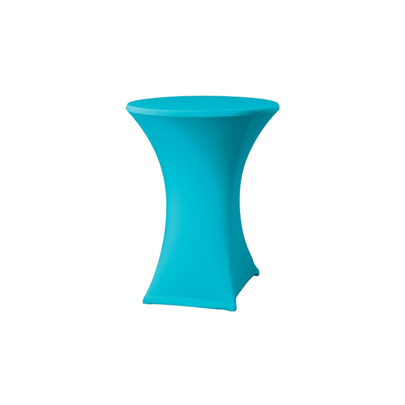 Location housse mange-debout Lycra - Bleu turquoise Location housse mange-debout Lycra - Bleu turquoise