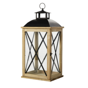 Location Lanterne en bois de sapin H68cm