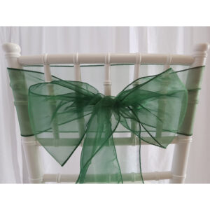 Location nœud de chaise Organza - Vert émeraude