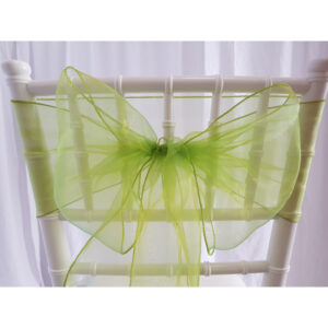 Location nœud de chaise Organza - Vert sapin