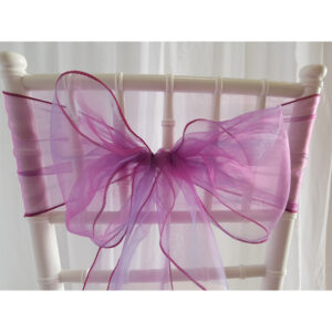 Location nœud de chaise Organza - Violine