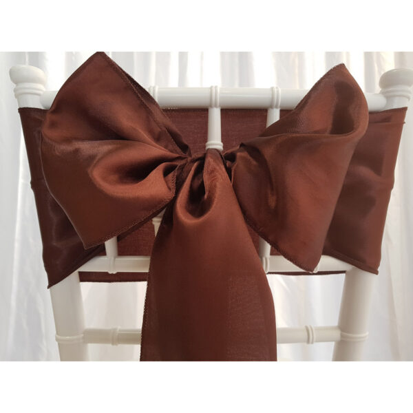 Location nœud de chaise Satin - Chocolat