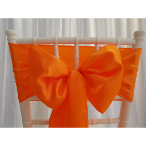 Location nœud de chaise Satin - Orange