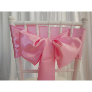 Location nœud de chaise Satin - Rose pale