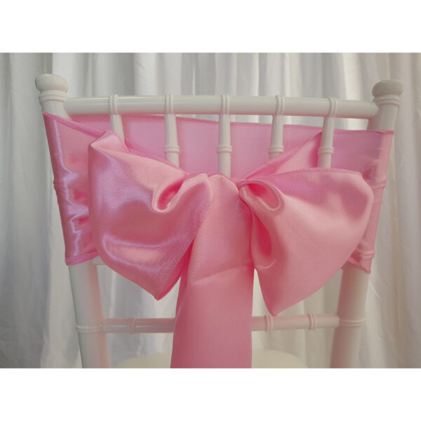 Location nœud de chaise Satin - Rose pale