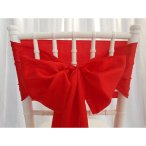 Location nœud de chaise Satin - Rouge