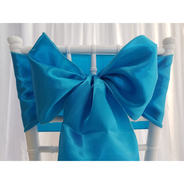 Location nœud de chaise Satin - Turquoise