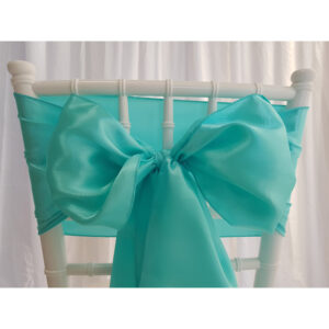 Location nœud de chaise Satin - Vert eau