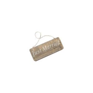 Location pancarte en bois just married
