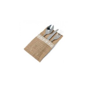 Location porte couvert - Jute et dentelle