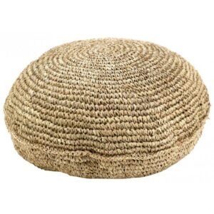 Location pouf en sisal naturel
