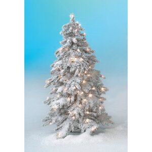location sapin d'hiver enneigé Led H210cm