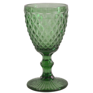 Location verre sur pied DIAMOND - Vert bouteille