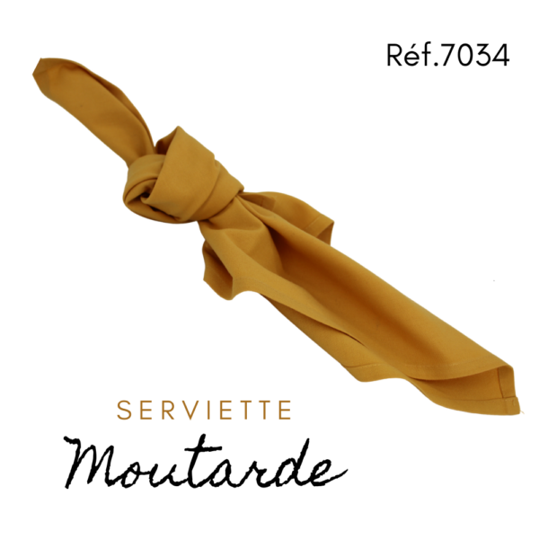 Serviette en tissus- Moutarde